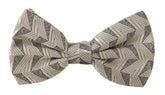 Dolce & Gabbana Gray 100% Silk Adjustable Neck Papillon Bow Tie -  Neckties, Men -  Dolce & Gabbana.
